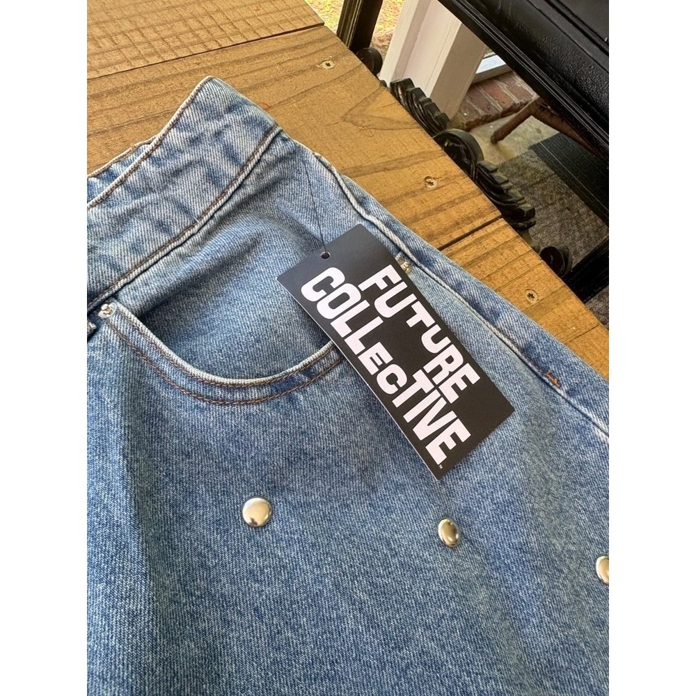 Future Collective Studded Denim Jeans - Picture 3 of 3